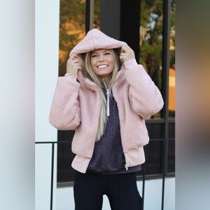 Fabletics Sherpa teddy jacket